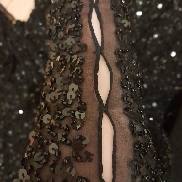 Adrianna Papéll Boutique Sequined Beaded Top - Picture 4 of 6